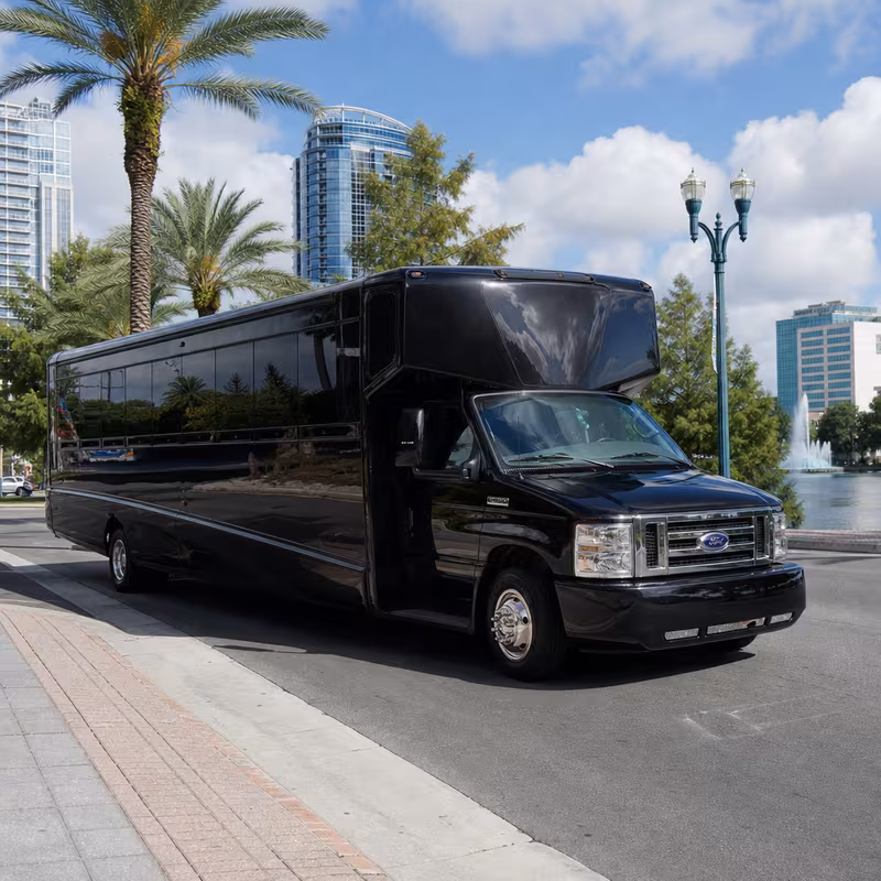 15 Passenger Party Bus Exterior