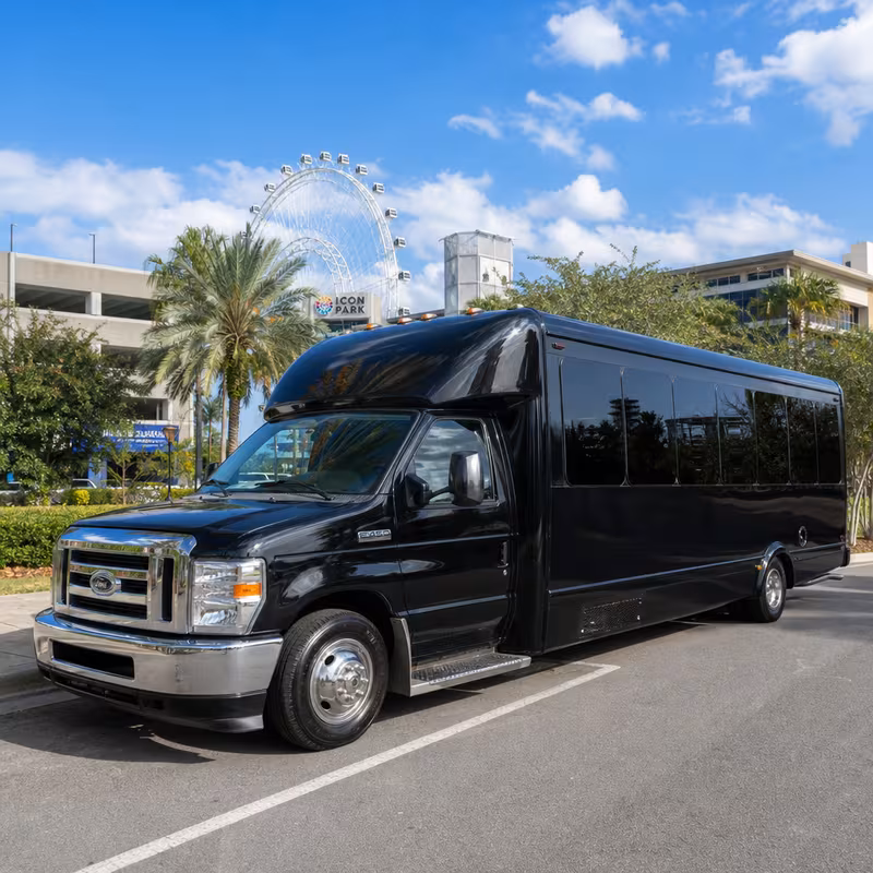 18 Passenger Party Bus Exterior