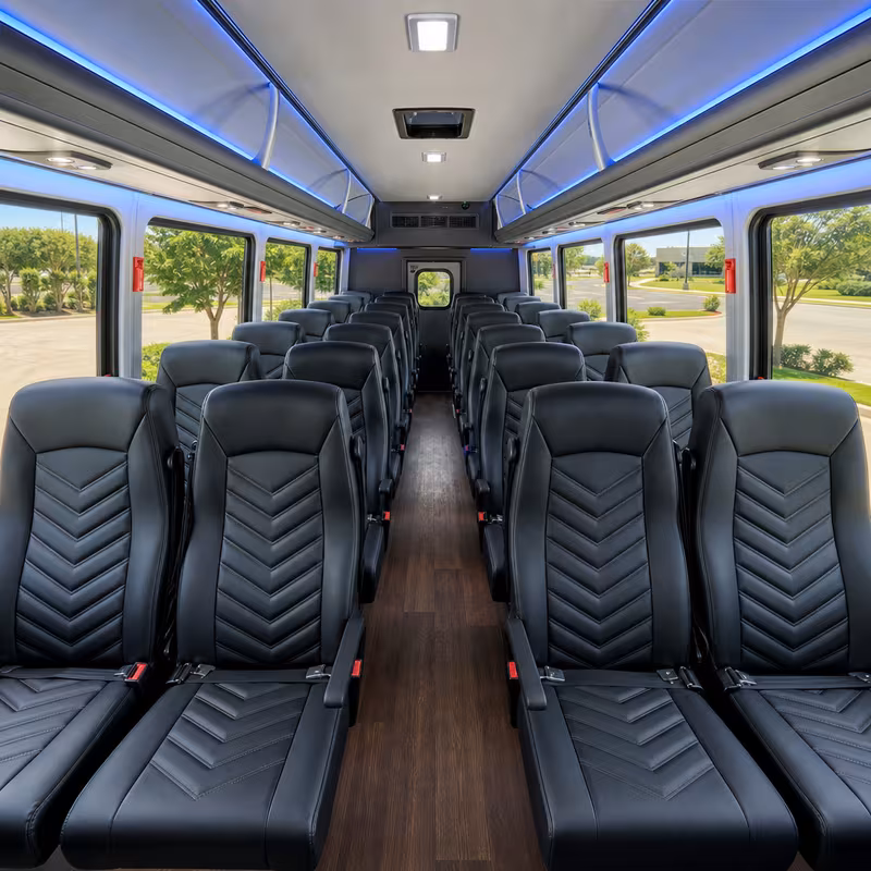 15-35 Passenger Minibus Interior
