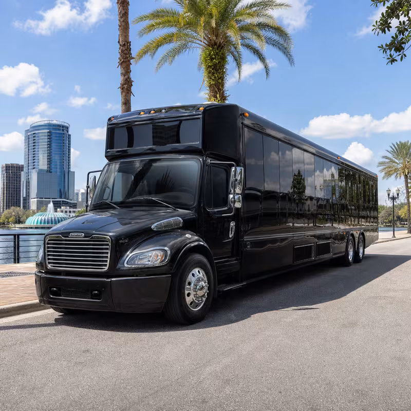 50 Passenger Party Bus Exterior