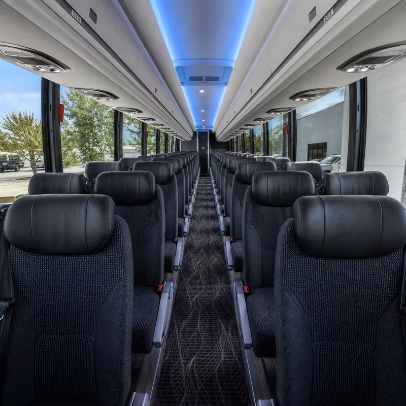 40-56 Passenger Charter Bus Interior