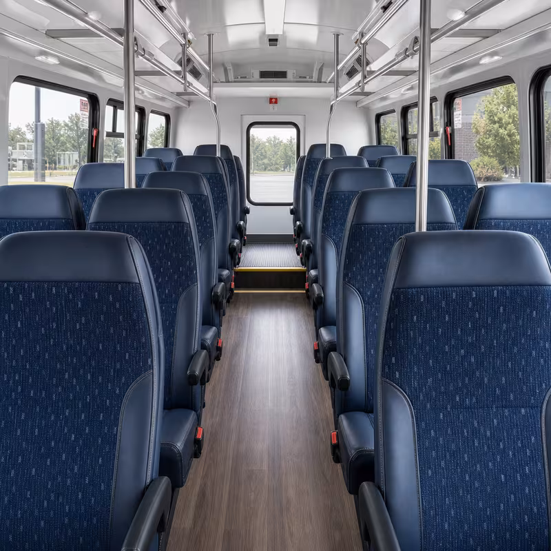15-35 Passenger Minibus Interior