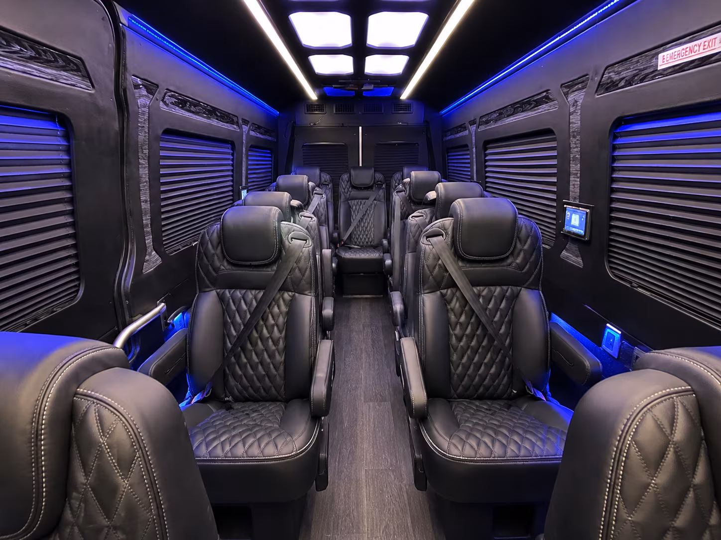 Orlando Corporate Transportation party bus interior