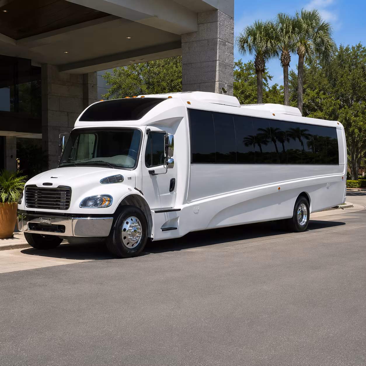Orlando Corporate Transportation party bus exterior