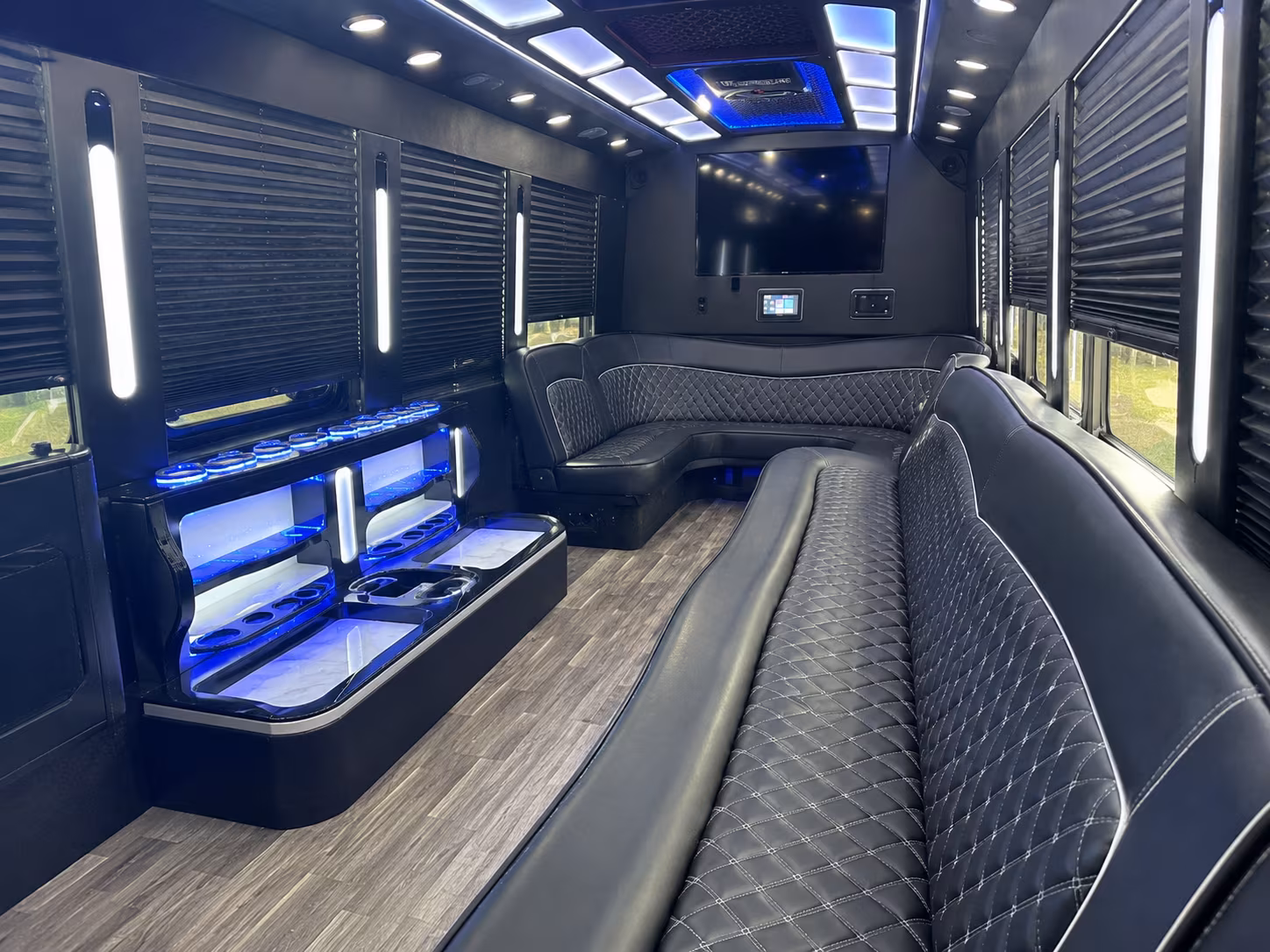 Orlando Prom & Homecoming Transportation party bus interior