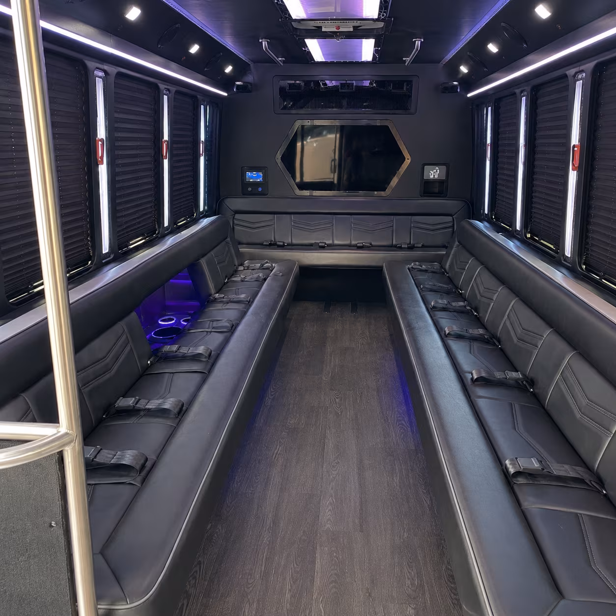 Orlando Sporting Event Transportation party bus exterior