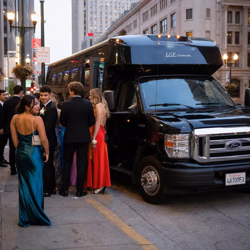Passengers loading luggage while boarding an Orlando group shuttle