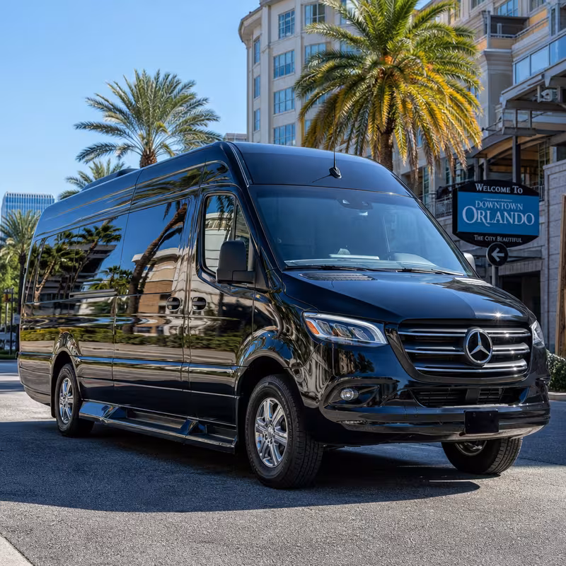 14 Passenger Sprinter Limo Exterior