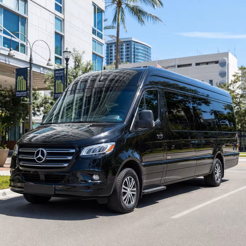 Sprinter Van Rental with Driver Exterior